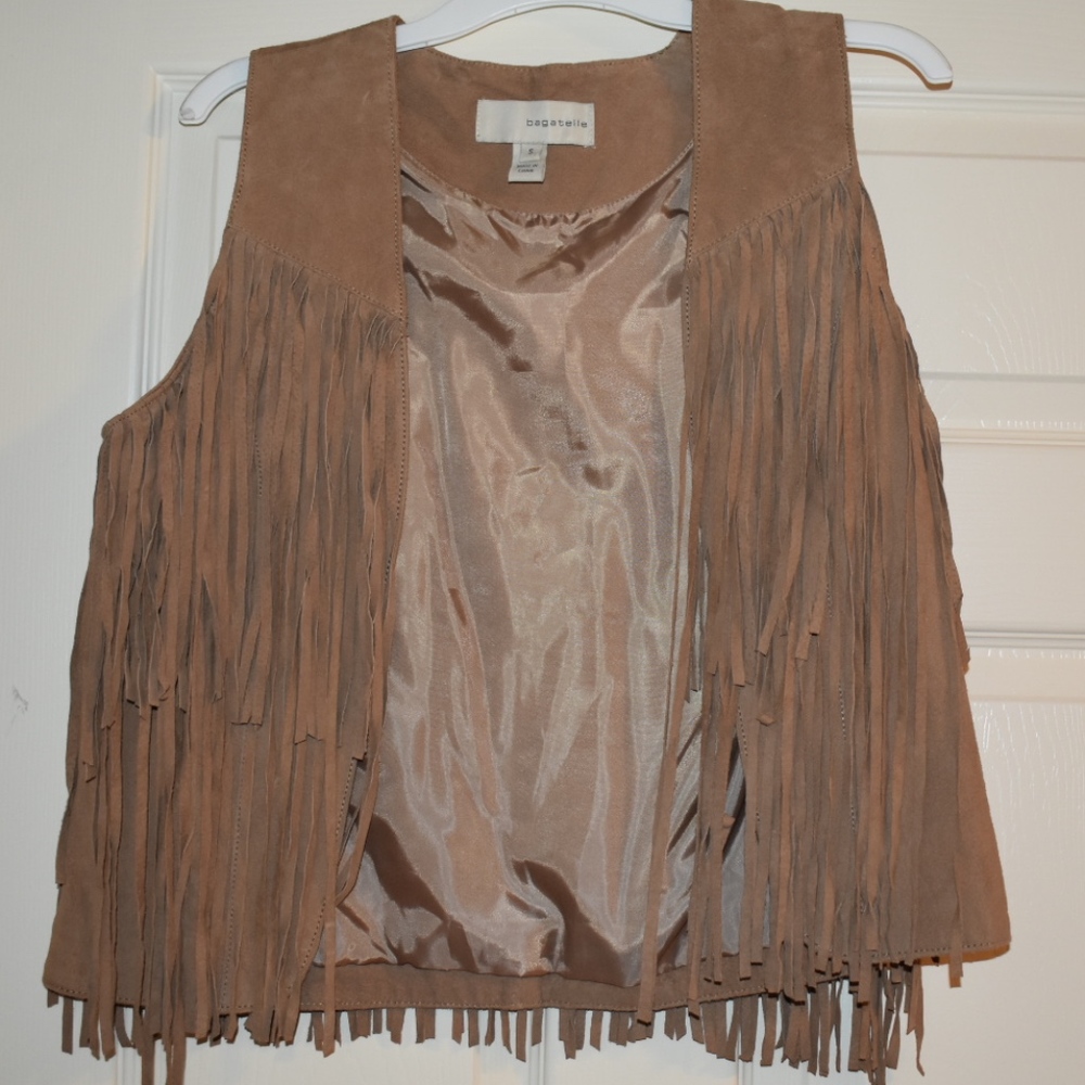 Suede Fringe Vest